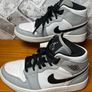 NikeAir Jordan 1 Mid Light Smoke Grey White Ladies/Boys UK4.5 EUR37.5 Image 4
