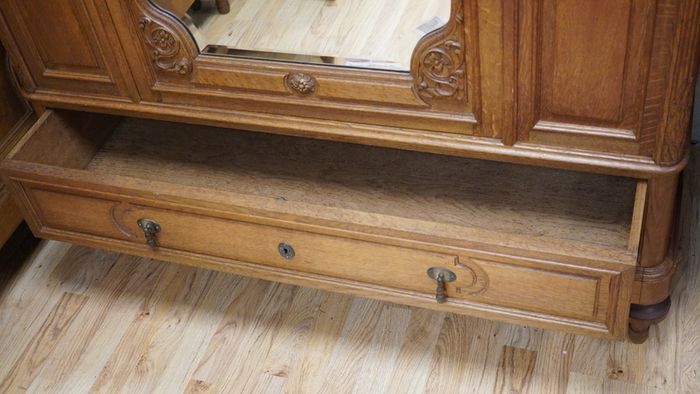 Antique French Oak Armoire