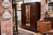 Early 20th Century Mahogany Triple Wardrobe