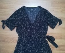 Elegant wrap blouse (never worn)