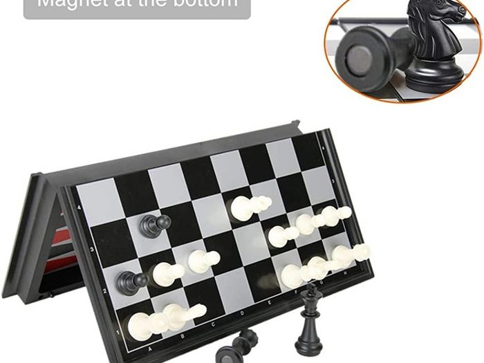 3 in 1 Travel Chess, Checkers, Backgammon Set, Magnetic Folding Board Games, Educational Toys/Gift for Kids and Adults (FREE POSTAGE)