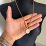 18k Solid Gold Rope chain and necklace Image 3