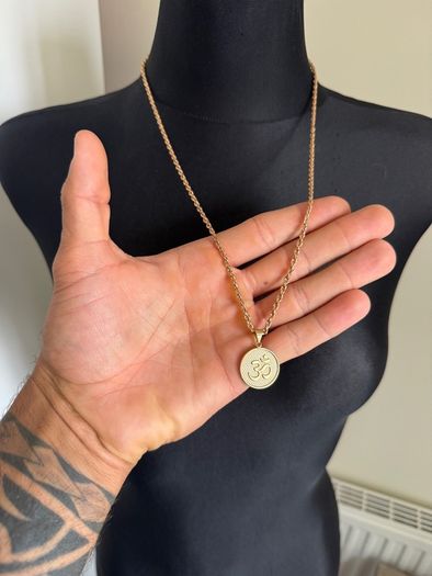 18k Solid Gold Rope chain and necklace