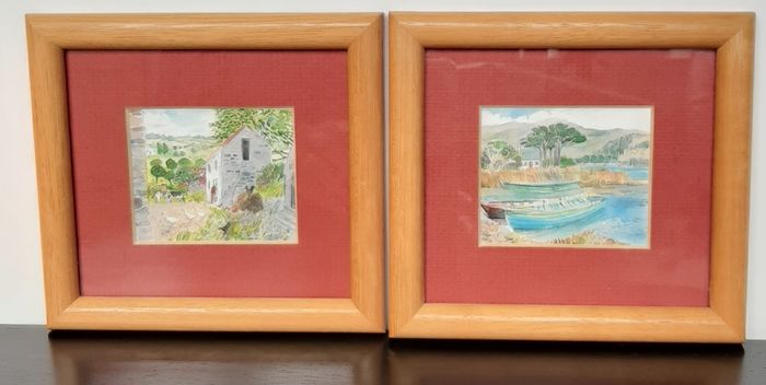 Louise Waugh Miniature Prints x 2