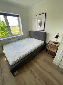Double Bedroom Set - Bed, Mattress, Table & Lamp