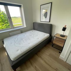 Double Bedroom Set - Bed, Mattress, Table & Lamp