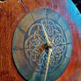 Old Irish bog oak mantle clock Image 6