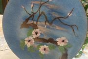Terri Bovano enamel plate singed