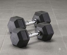 17.5kg and 12.5kg Hex Dumbbells