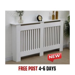 152cm Large Radiator Cover White