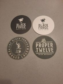 The Black Forge Beer mat