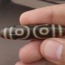 Antique 6 Eyes Himalayan Tibetan Agate Dzi Bead Amulet Image 5