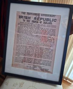Framed copy of Proclamation