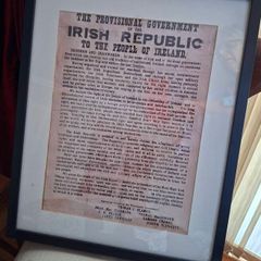 Framed copy of Proclamation
