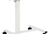 Standing Desk Height Adjustable incl. 4 Casters C-Shape 65 cm x 48 cm x 70-110 cm Natural + White