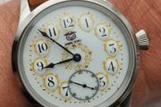 BARN OWL No. 01  Unique Mechanical Watch  Antique Enamel Dial with Real Gold Detailing