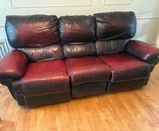 3 seater leather recliner