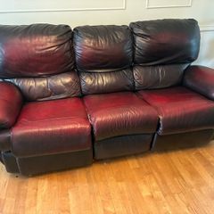 3 seater leather recliner