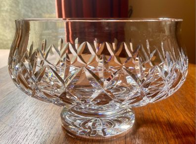 Waterford Crystal Lismore 7" Footed Bowl, 1970s.