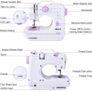 Sewing Machine for beginners with Instructional DVD, 5 Languages Manual, 53 PCS Accessories, 12 Build-in Stitches, 2 Speeds Double Thread (FREE POSTAGE) Image 3