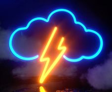 Neon Sign, Acrylic Cloud Lightning Led Neon Light Wall Light Led Wall Decor, Battery or USB Powered Light Up Acrylic Neon Sign for Bedroom, Kids Room, Bar, Party, Christmas (FREE POSTAGE)