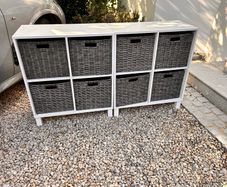 Two JYSK storage units