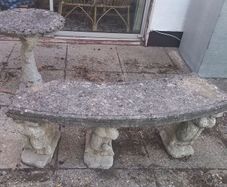 Antique garden furniture, stone, heavy, Kilmacanogue Wicklow