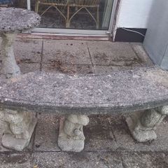 Antique garden furniture, stone, heavy, Kilmacanogue Wicklow