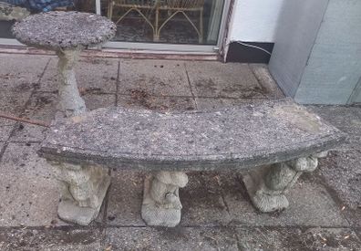 Antique garden furniture, stone, heavy, Kilmacanogue Wicklow