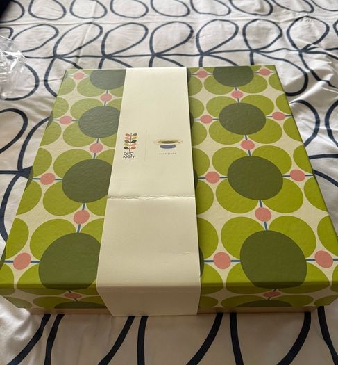 Orla kiely cake stand