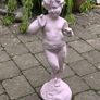 Antique Heavy Cast Iron Garden Statue Image 8