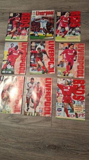 Vintage Liverpool FC Match Programmes 1990's x9