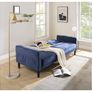 Velvet 2-3 Seater Sofa Soft Padded Set Living Room Sofa Bed 3 Seater Sofa Bed Couch for Living Room Home Furniture (Blue) Image 3