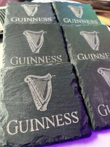 guinness slate coasters