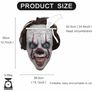 IT Pennywise Mask, Horror Overhead Clown Mask, Halloween Costume Party Creepy Scary Decoration Props Image 4