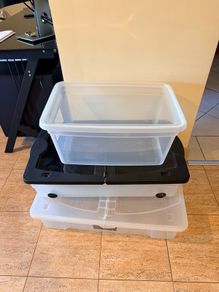 3 storage boxes