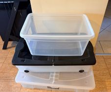 3 storage boxes