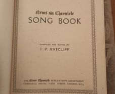News And Chronicle Song Book. Compiled And Edited By T.p. Ratcliff. First Edition 1932 Large Volume Hardback In Good Condition. See Photos For Same.