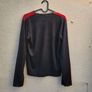 Vintage y2k/90s gothic red and black long sleeve top with rose design. Image 4