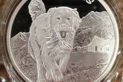2022 Fiji 50 Cents 1 oz Silver Bullion Coin - Dogs. Proof-Like. (In Capsule)