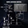 Minifire 24 Inch Gaming Monitor 180Hz 1Ms FreeSync HDR 110 sRGB FHD 1080P Computer Monitor HDMI DP Ports Eye Care Frameless VESA 75  75(MFG24F4L HDMI Included) Image 2