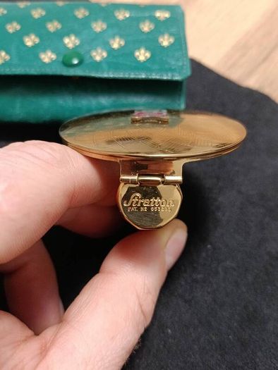 Folding Stratton Lipstick Case with Mirror