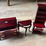 Quality Dolls House Mahogany Furniture Set 12 pieces Image 8