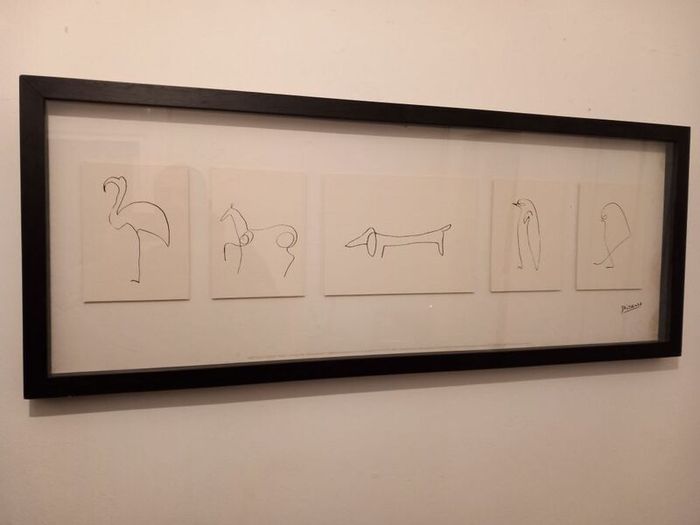 picasso animal study lithographs mounted/framed