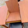 mid century crannac dining set in black leather Image 3