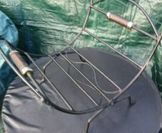 Black Wrought Iron Log Holder
