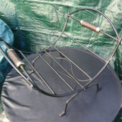 Black Wrought Iron Log Holder
