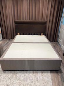 Brown bed frame