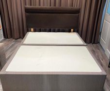 Brown bed frame