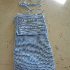Crochet Lined Bag for Sale